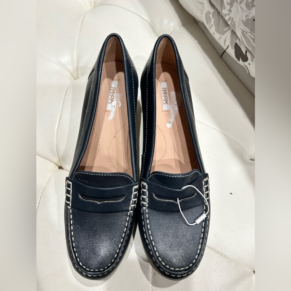 Geox wedge loafers NEW size 38 / 8 - Picture 2 of 9